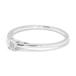 Zásnubní prsten z bílého zlata s diamantem  R6445W