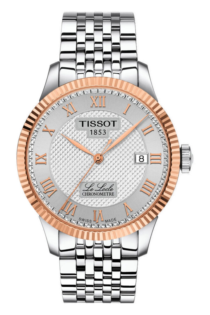 Le Locle COSC 39mm 18k Gold Bezel