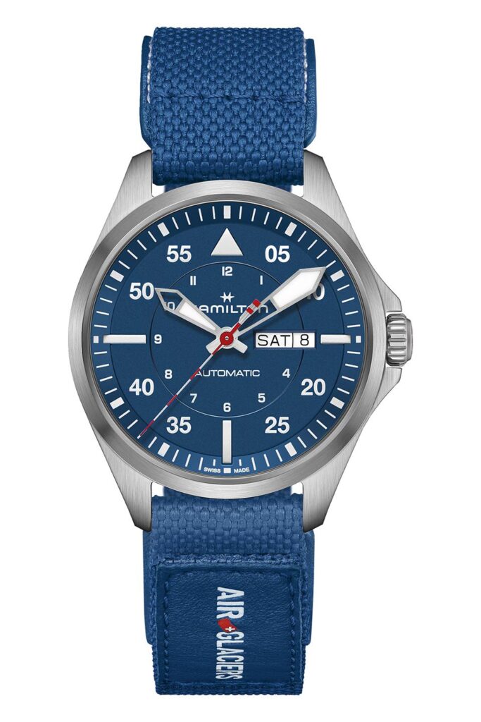 Khaki Aviation Pilot Day Date Auto - Air-Glaciers